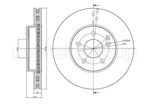 Metelli MET-DBR23-0600C Metelli Brake Rotor Mercedes Benz