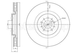 Metelli MET-DBR23-1369C Metelli Brake Rotor Alfa Romeo