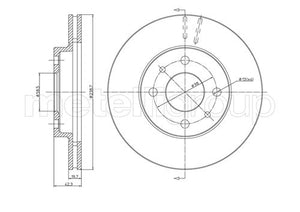 Metelli MET-DBR23-0553 Metelli Brake Rotor Lada