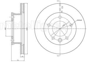 Metelli MET-DBR23-0995 Metelli Brake Rotor Mercedes Benz/ Lcv Truck