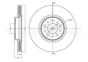 Metelli MET-DBR23-0847C Metelli Brake Rotor Volvo