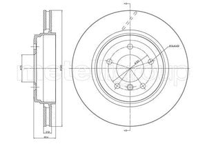 Metelli MET-DBR23-0519C Metelli Brake Rotor BMW