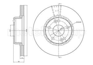 Metelli MET-DBR23-0109 Metelli Brake Rotor Renault