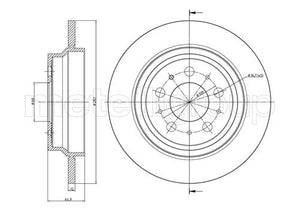 Metelli MET-DBR23-0562C Metelli Brake Rotor Volvo