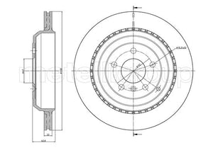 Metelli MET-DBR23-0964C Metelli Brake Rotor Mercedes Benz