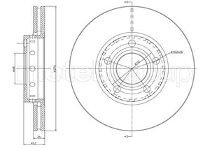 Metelli MET-DBR23-0438 Metelli Brake Rotor Audi