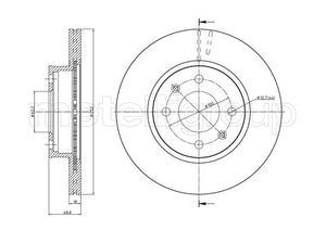 Metelli MET-DBR23-1104 Metelli Brake Rotor Hyundai / Kia