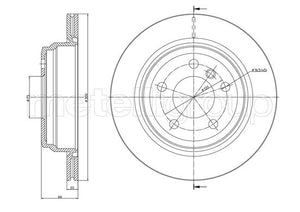 Metelli MET-DBR23-1453C Metelli Brake Rotor BMW