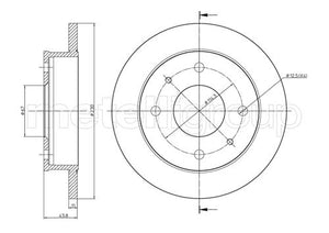 Metelli MET-DBR23-0594 Metelli Brake Rotor Hyundai