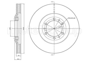 Metelli MET-DBR23-0452 Metelli Brake Rotor Opel