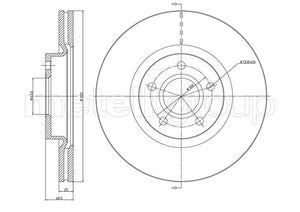 Metelli MET-DBR23-0687C Metelli Brake Rotor Ford Europe / Volvo