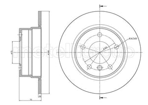 Metelli MET-DBR23-0951C Metelli Brake Rotor BMW