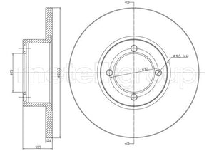 Metelli MET-DBR23-0022 Metelli Brake Rotor Opel