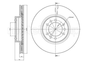 Metelli MET-DBR23-1018 Metelli Brake Rotor Iveco
