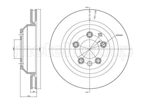 Metelli MET-DBR23-1090C Metelli Brake Rotor Audi / Porsche / VW