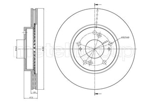 Metelli MET-DBR23-0958C Metelli Brake Rotor Honda
