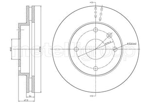 Metelli MET-DBR23-0719 Metelli Brake Rotor Chevrolet / Daewoo