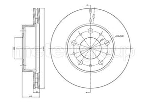 Metelli MET-DBR23-0341 Metelli Brake Rotor Citro+N / Peugeot