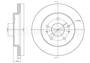 Metelli MET-DBR23-0841 Metelli Brake Rotor Daihatsu