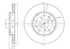Metelli MET-DBR23-1217C Metelli Brake Rotor Suzuki