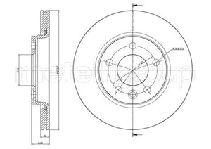 Metelli MET-DBR23-0728 Metelli Brake Rotor VW Lcv