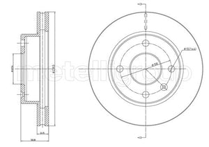 Metelli MET-DBR23-0073 Metelli Brake Rotor Ford Europe/ Lcv Truck