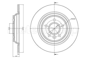 Metelli MET-DBR23-0992C Metelli Brake Rotor Volvo