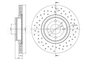 Metelli MET-DBR23-1411FC Metelli Brake Rotor Fiat