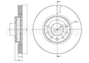 Metelli MET-DBR23-0877 Metelli Brake Rotor Opel
