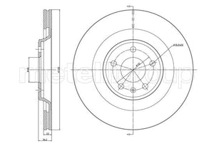 Metelli MET-DBR23-1339C Metelli Brake Rotor Audi
