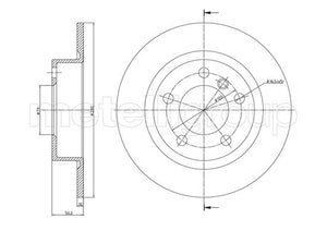 Metelli MET-DBR23-1379C Metelli Brake Rotor Mini