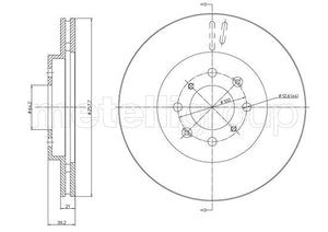 Metelli MET-DBR23-1050C Metelli Brake Rotor Honda