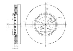 Metelli MET-DBR23-0942C Metelli Brake Rotor Renault