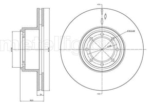 Metelli MET-DBR23-1040C Metelli Brake Rotor Iveco