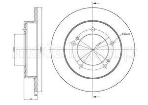 Metelli MET-DBR23-0590 Metelli Brake Rotor Suzuki