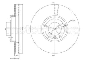 Metelli MET-DBR23-0808 Metelli Brake Rotor BMW