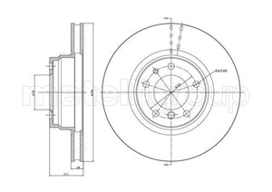 Metelli MET-DBR23-0399 Metelli Brake Rotor BMW