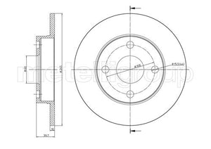 Metelli MET-DBR23-0658 Metelli Brake Rotor Audi