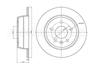 Metelli MET-DBR23-0417 Metelli Brake Rotor Mercedes Benz/ Lcv Truck