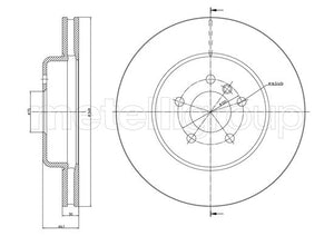 Metelli MET-DBR23-1268C Metelli Brake Rotor BMW