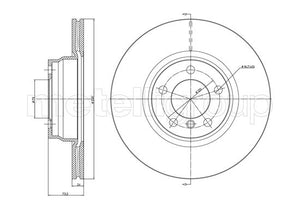 Metelli MET-DBR23-1454C Metelli Brake Rotor BMW