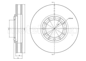 Metelli MET-DBR23-1653 Metelli Brake Rotor Isuzu