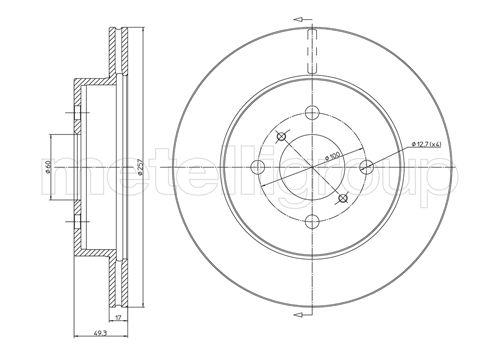 Metelli MET-DBR23-0586 Metelli Brake Rotor Suzuki