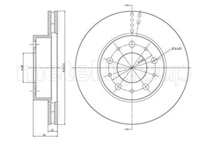 Metelli MET-DBR23-0200 Metelli Brake Rotor Volvo