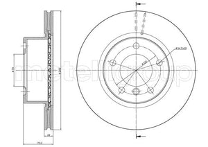 Metelli MET-DBR23-0811C Metelli Brake Rotor BMW