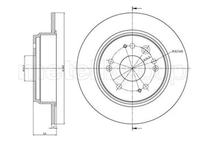 Metelli MET-DBR23-1117C Metelli Brake Rotor Honda