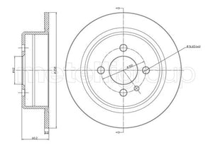 Metelli MET-DBR23-0084 Metelli Brake Rotor BMW