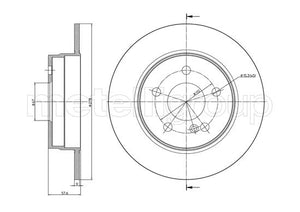 Metelli MET-DBR23-0982C Metelli Brake Rotor Mercedes Benz