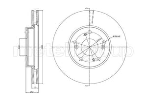 Metelli MET-DBR23-1373C Metelli Brake Rotor Honda