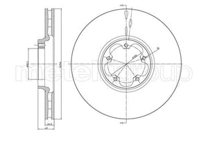 Metelli MET-DBR23-0702 Metelli Brake Rotor Ford Lcv Truck